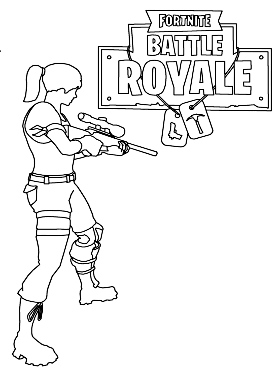 Fortnite coloring pages season