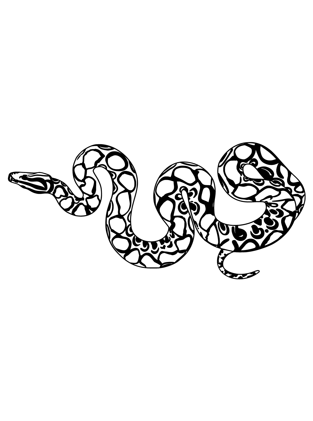 Free snake coloring pages