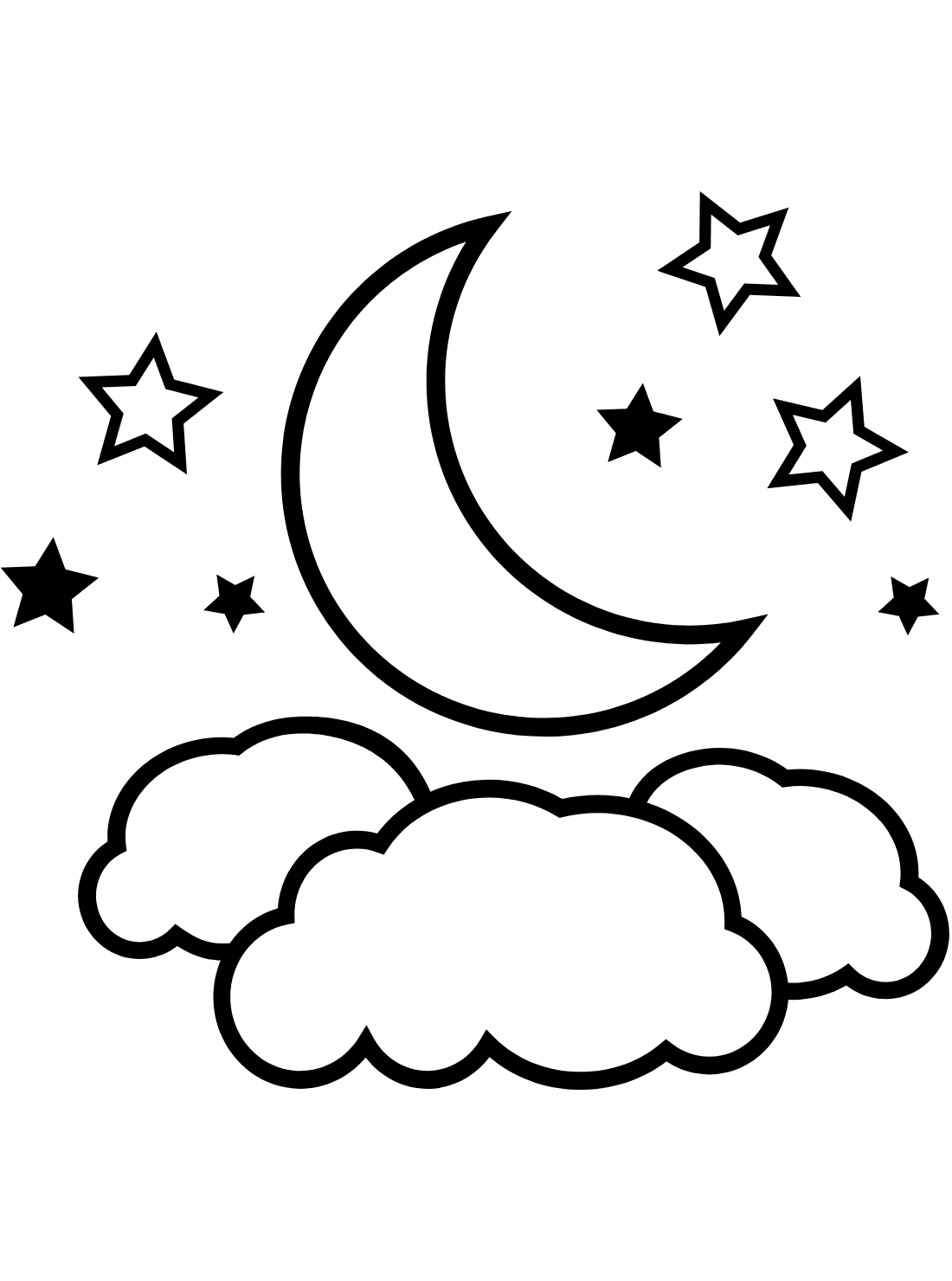 Sky coloring pages printable