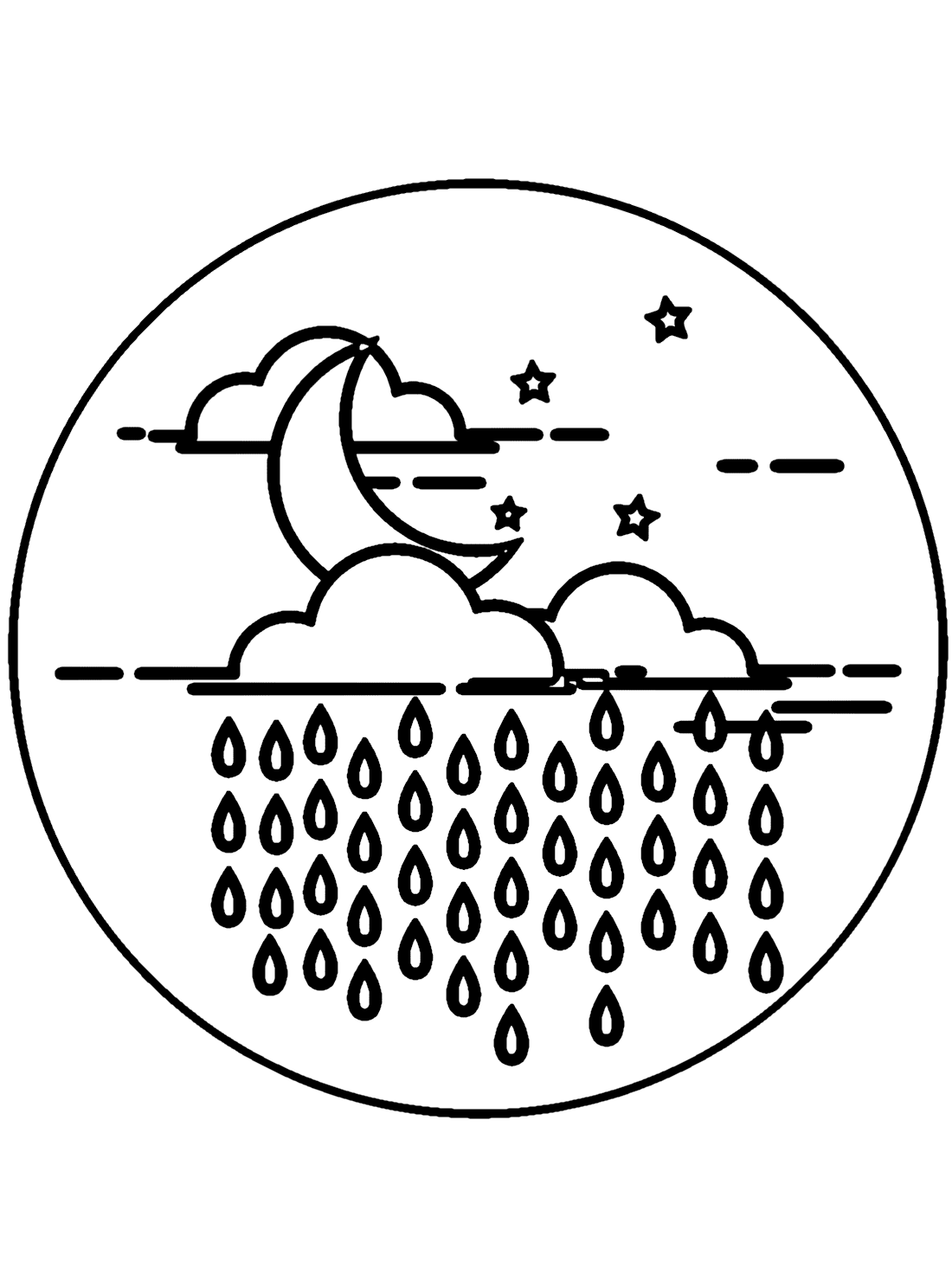 Stars in the sky coloring pages