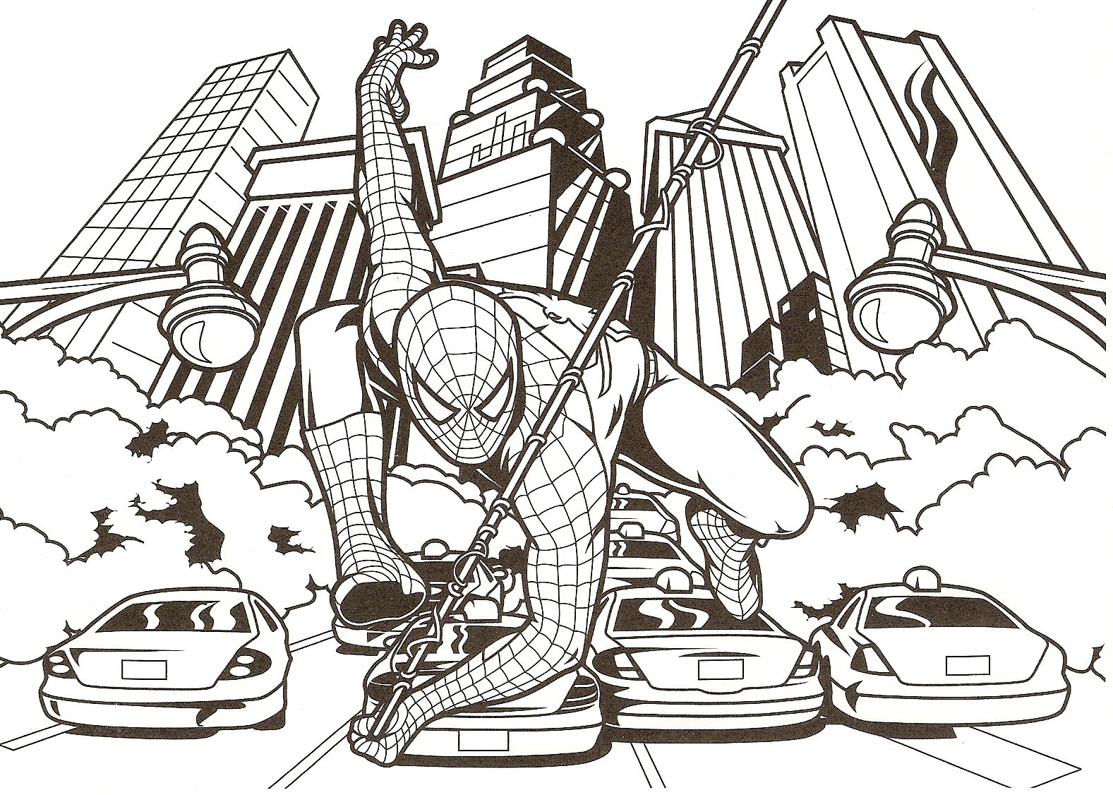 Coloring for kids spiderman online