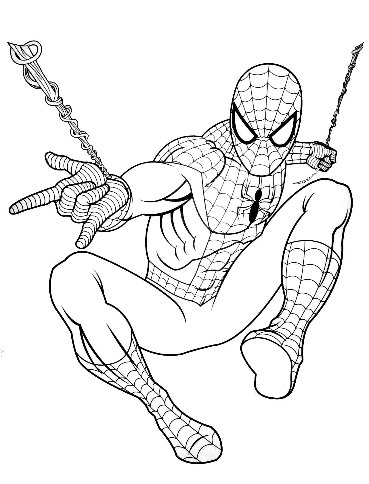 Coloring for kids spiderman free