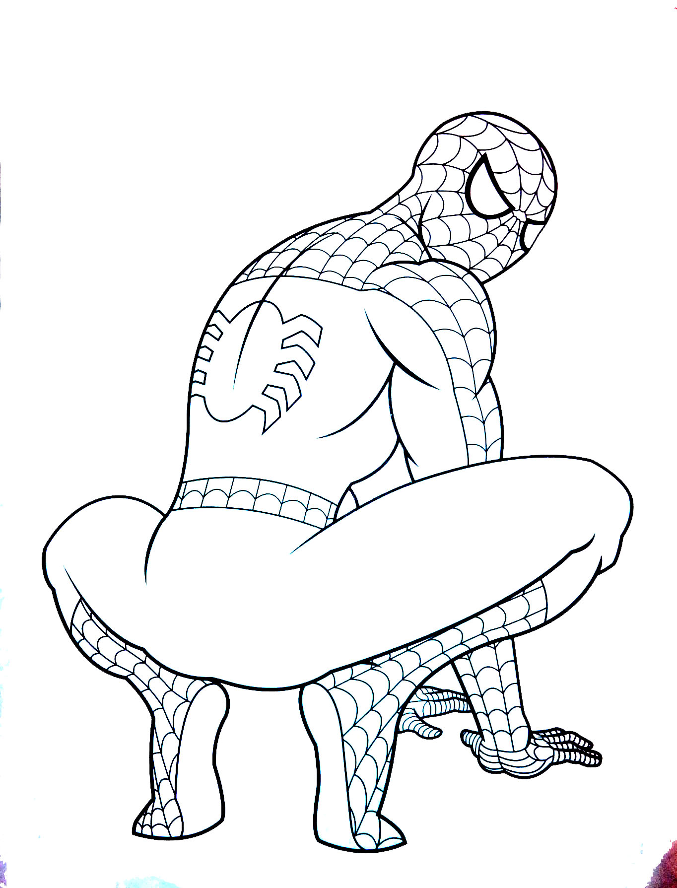Coloring for kids spiderman is new