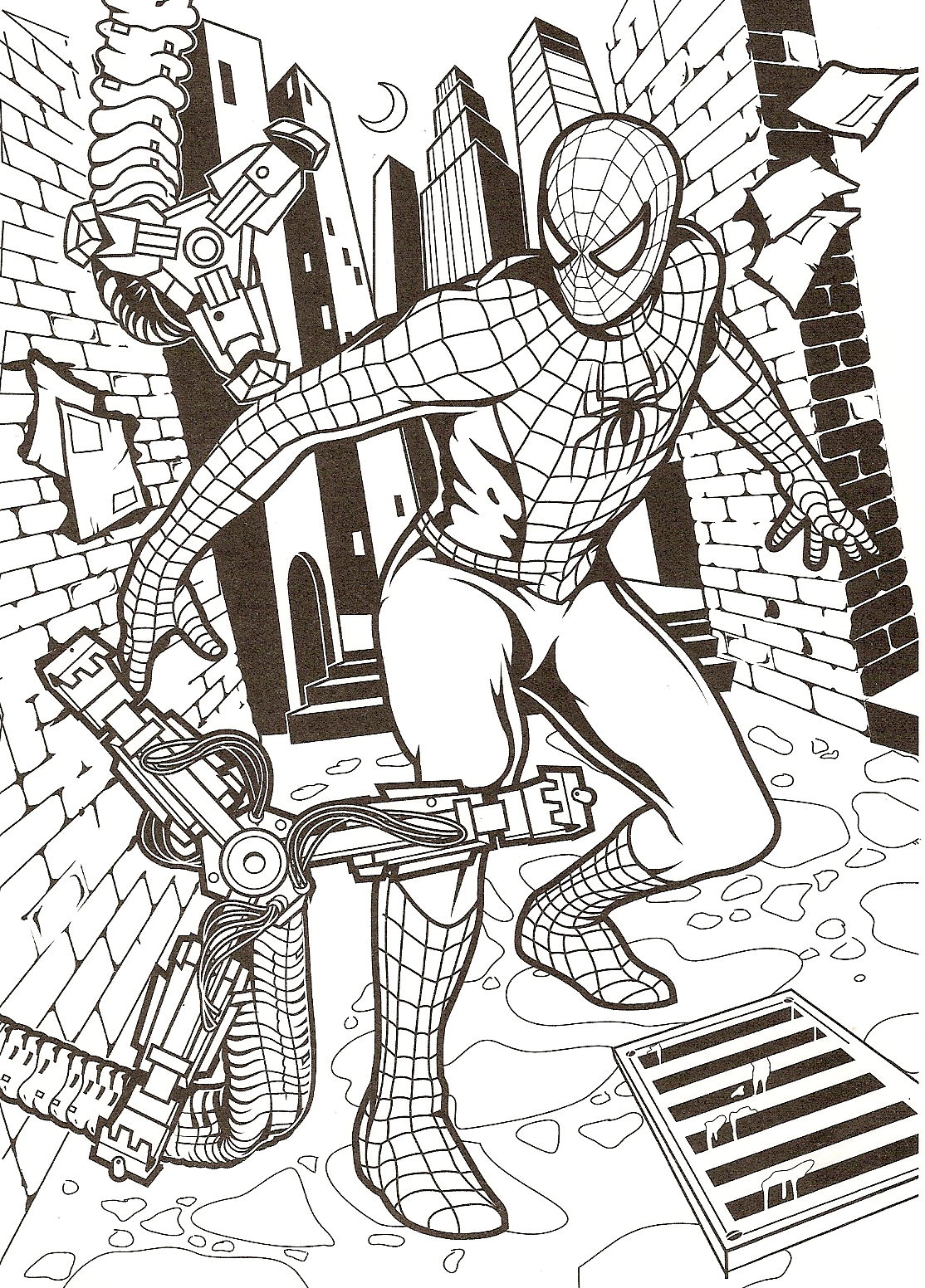 Coloring for kids spiderman