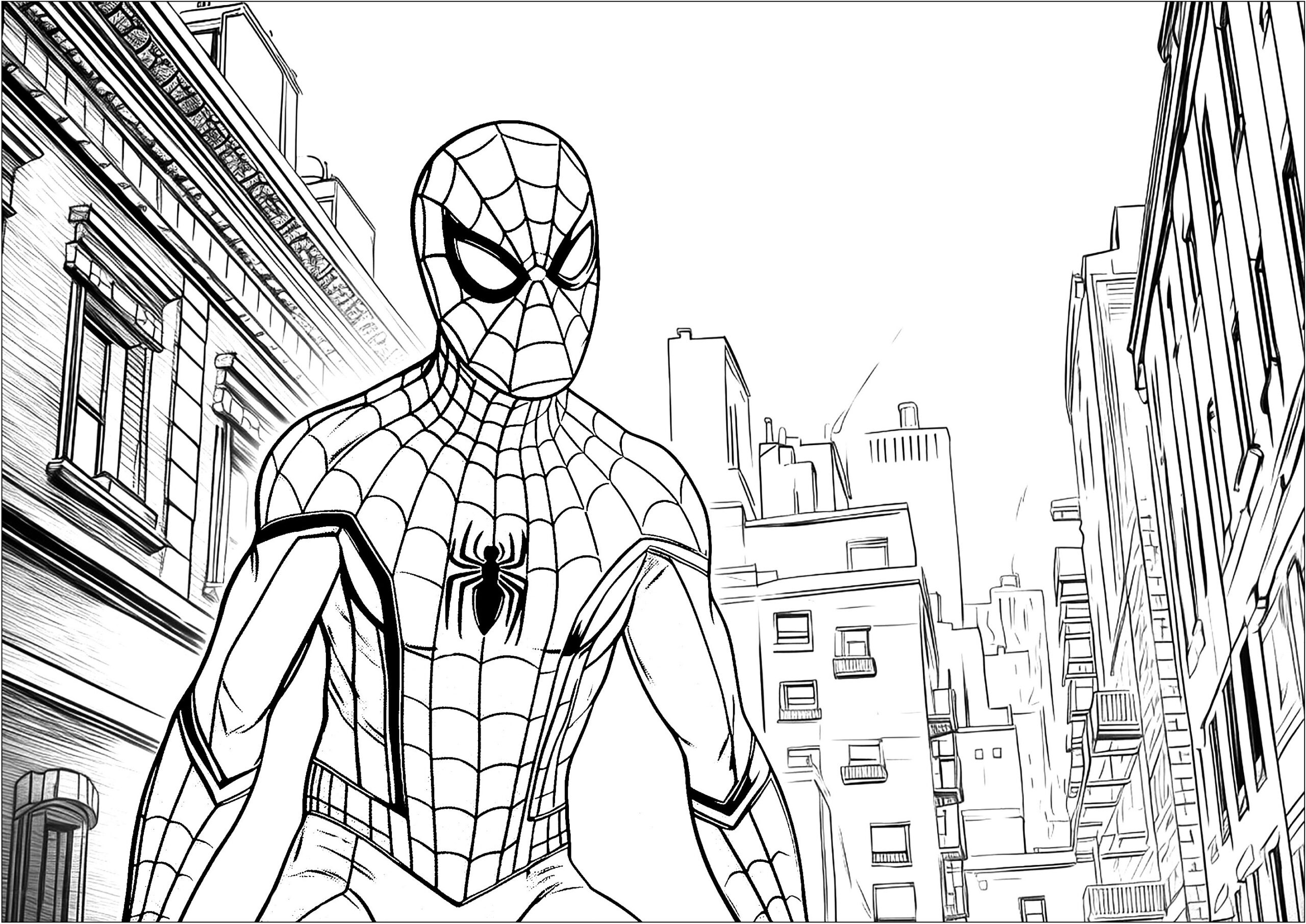 Coloring pages for us spiderman