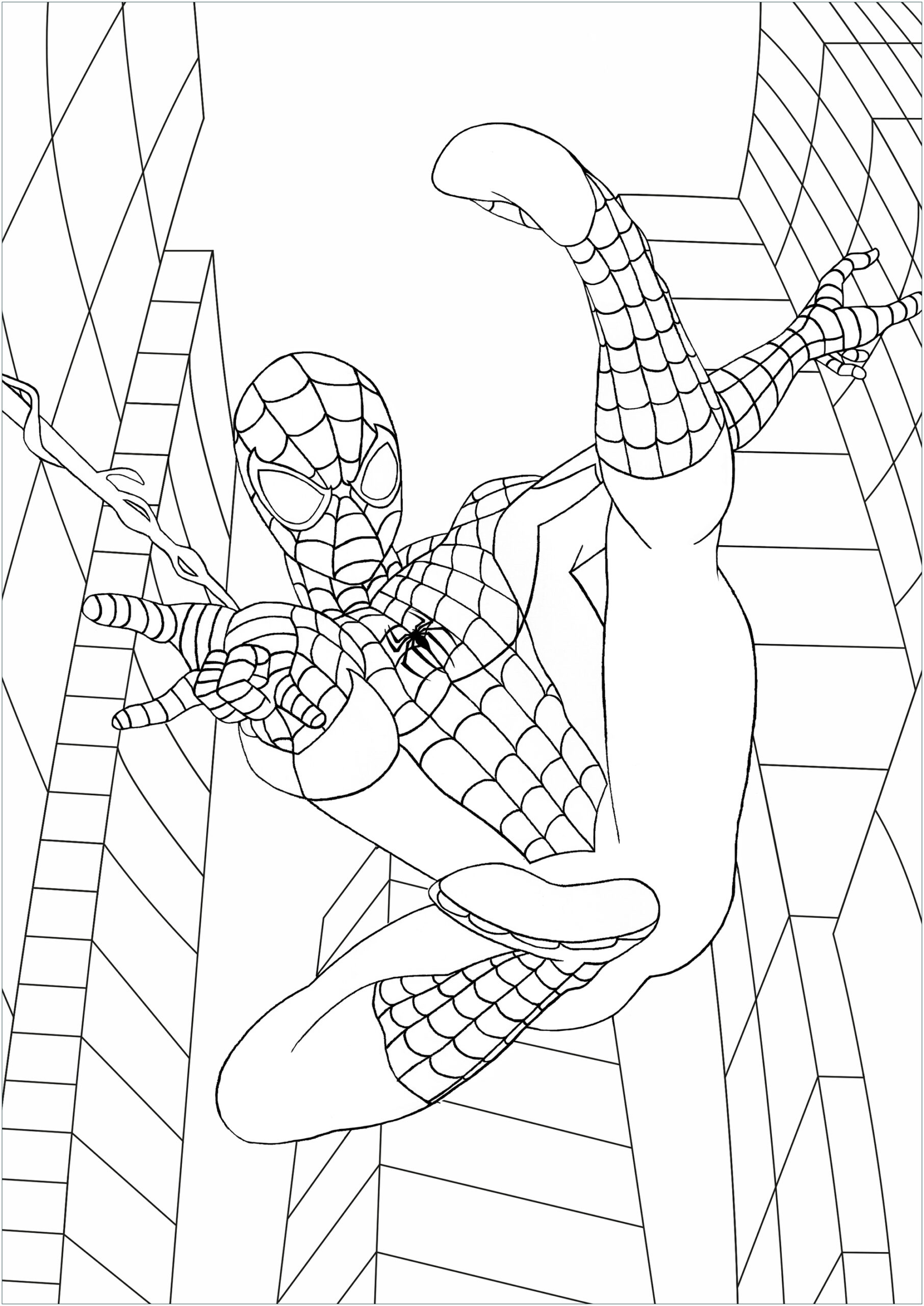 New Coloring pages for children spiderman