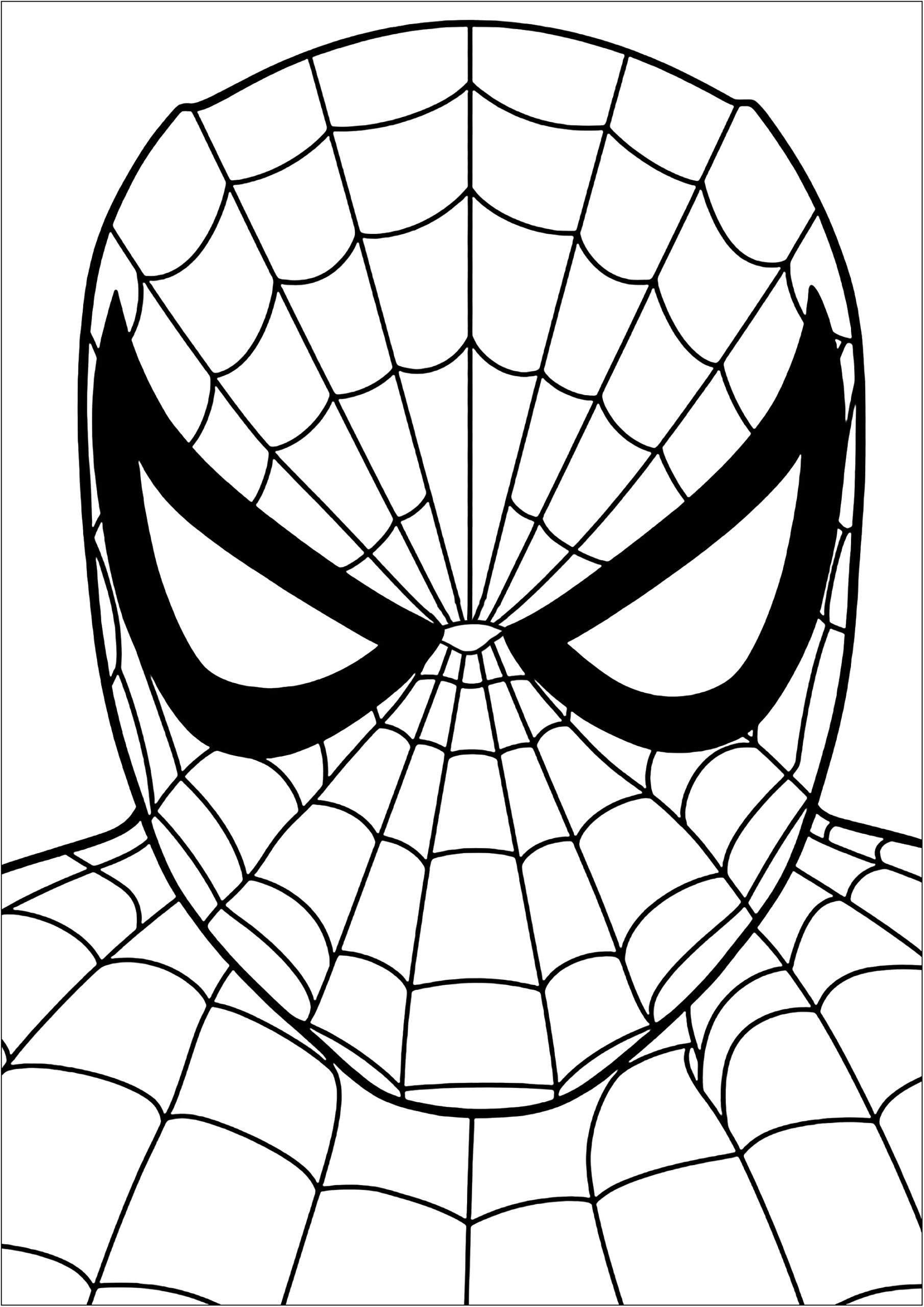 Coloring pages for children spiderman