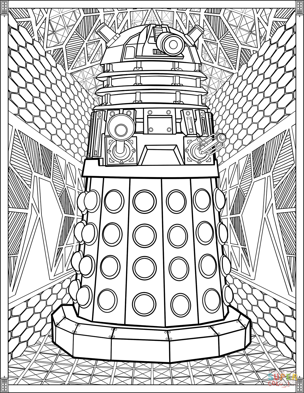 Dalek coloring page