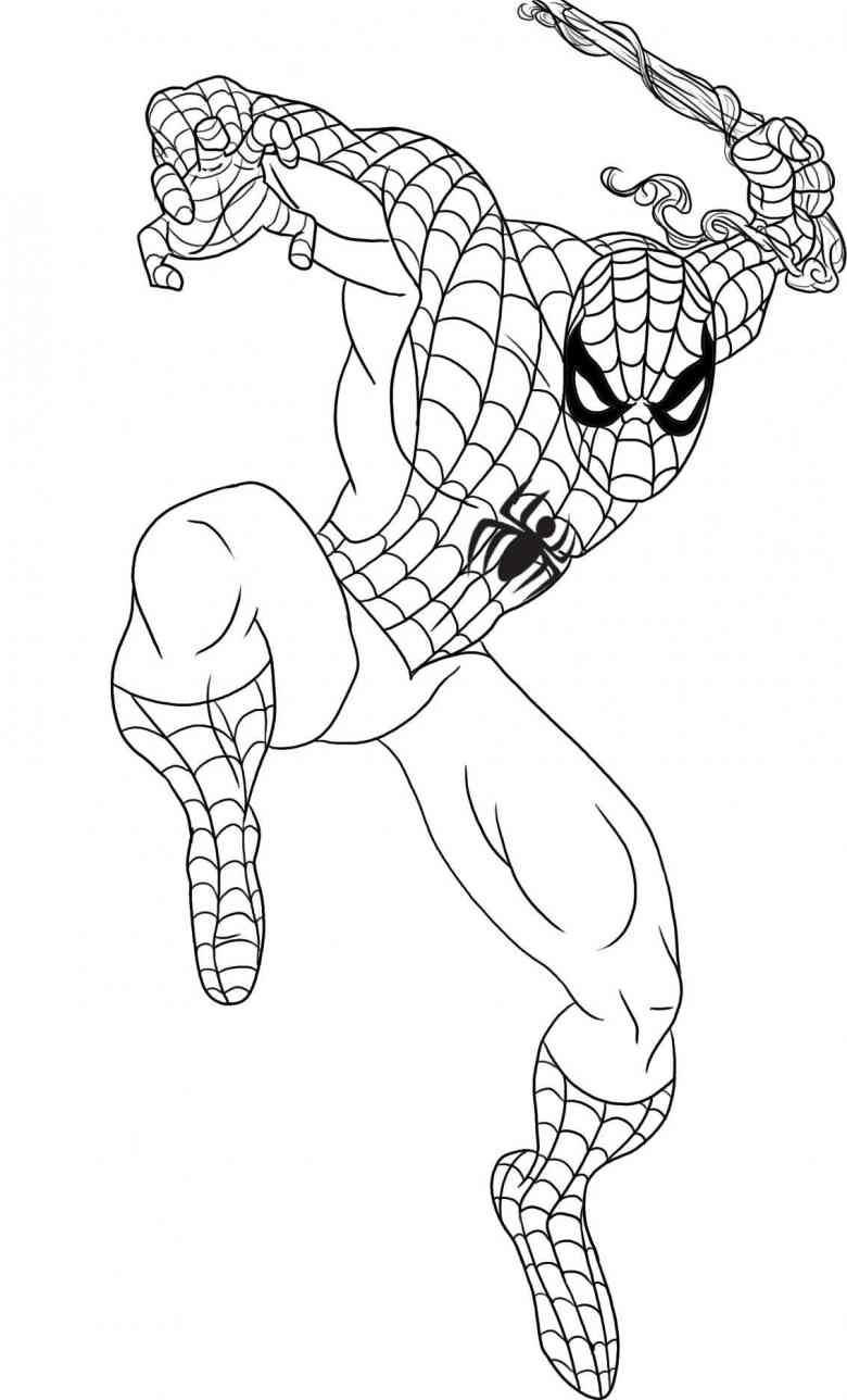 New Coloring for kids spiderman