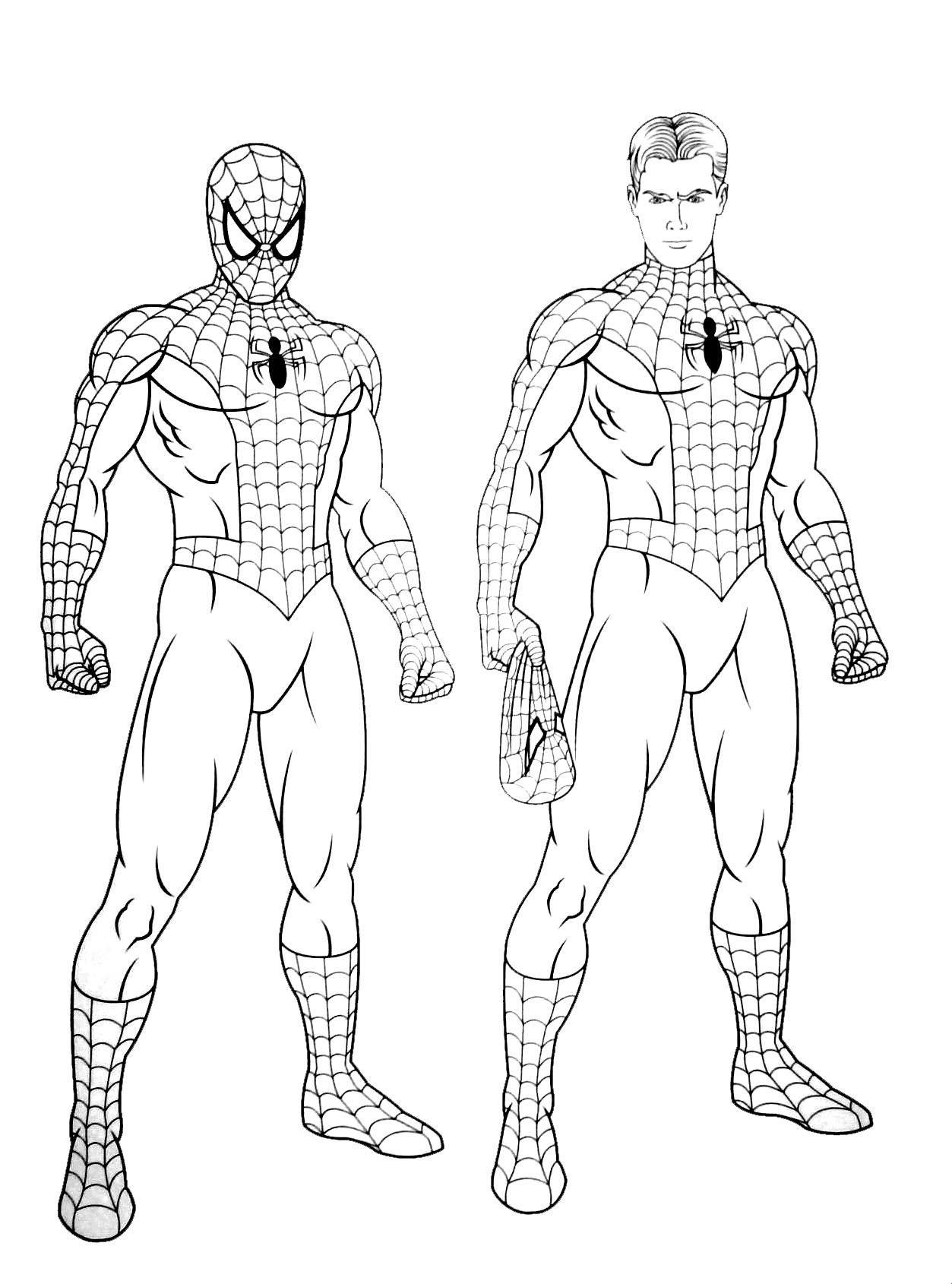 To Coloring for kids spiderman