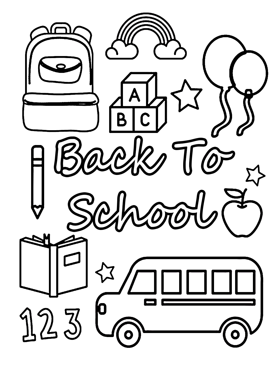 Back to School Coloring Pictures