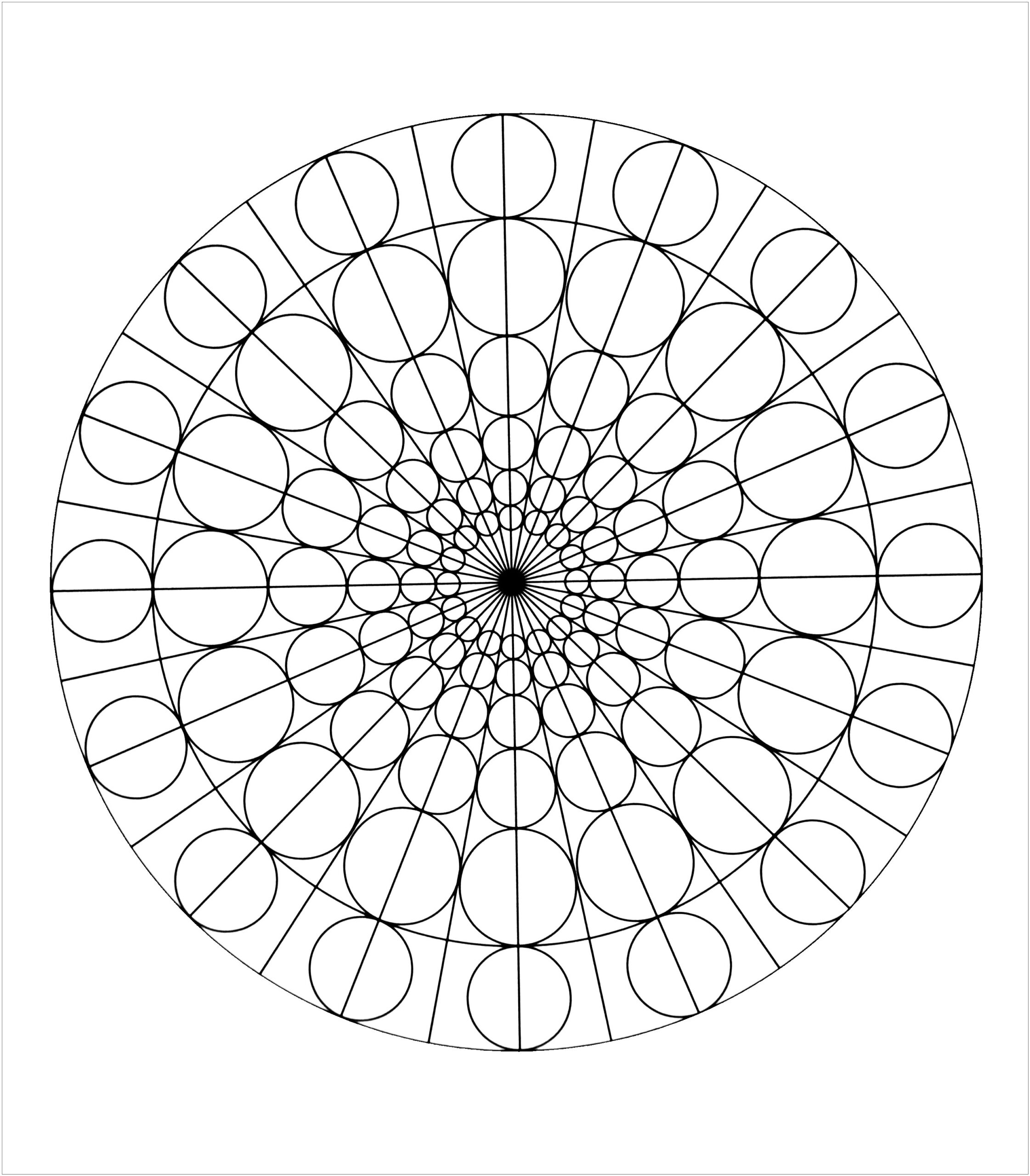 Circles and Round Forms Mandala