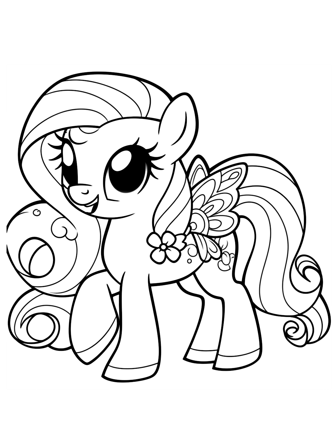 Coloring Pages My Little Pony Fluttershy