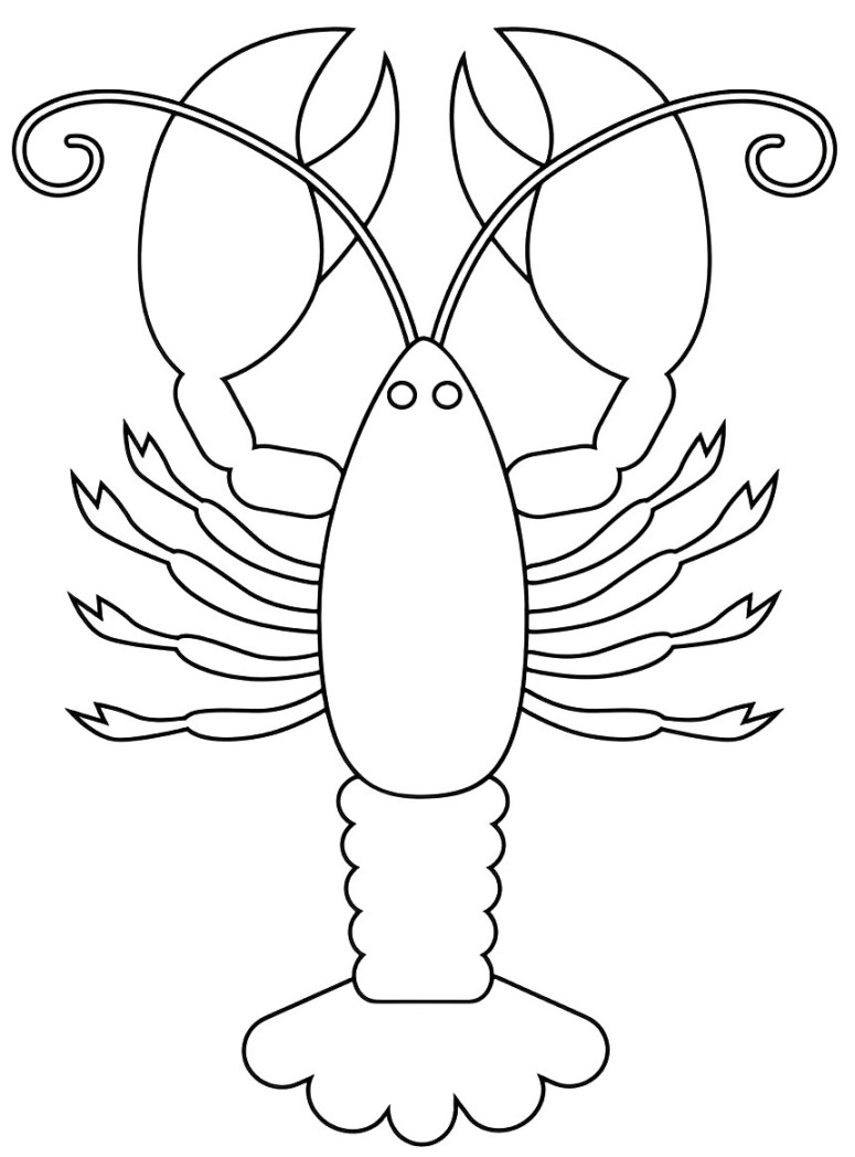Crawfish Coloring Pages Free Online For Kids!