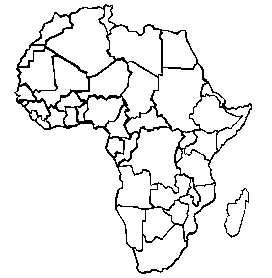 Map of Africa Continent