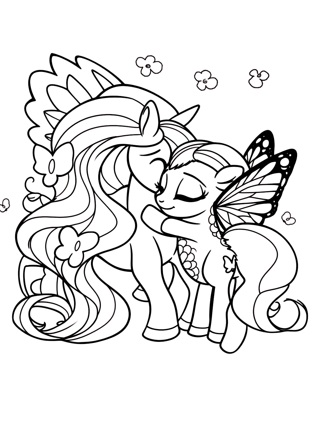 My Little Pony Coloring Page Fluttershy