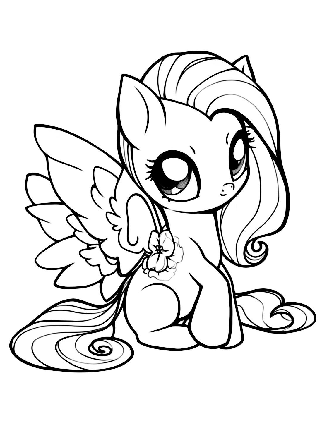 My Little Pony Fluttershy Coloring Pages
