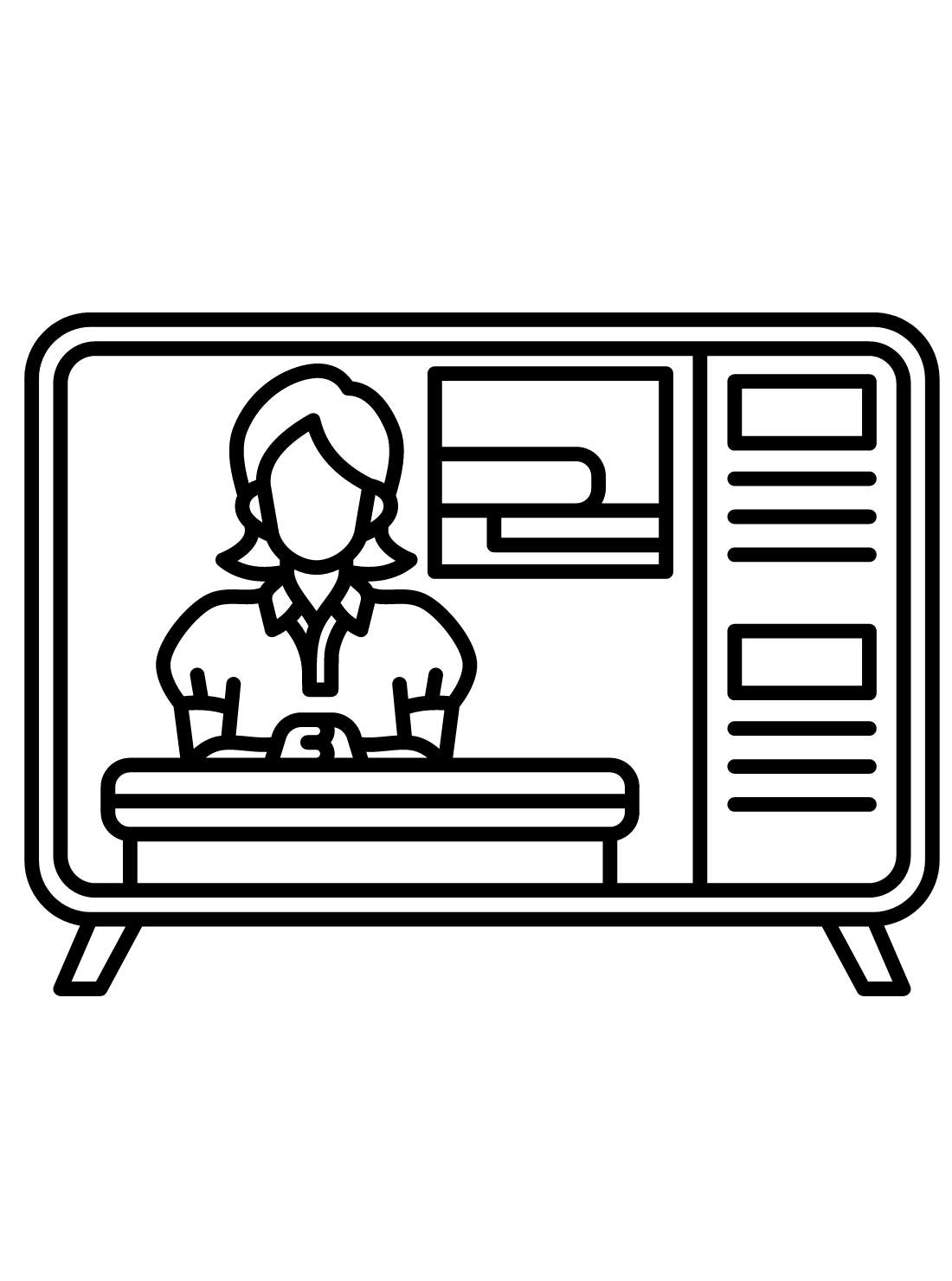 Television Coloring Pages For Preschoolers
