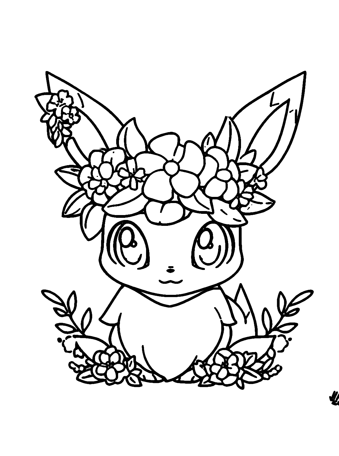 Pokemon Pictures Coloring Pages Leafeon