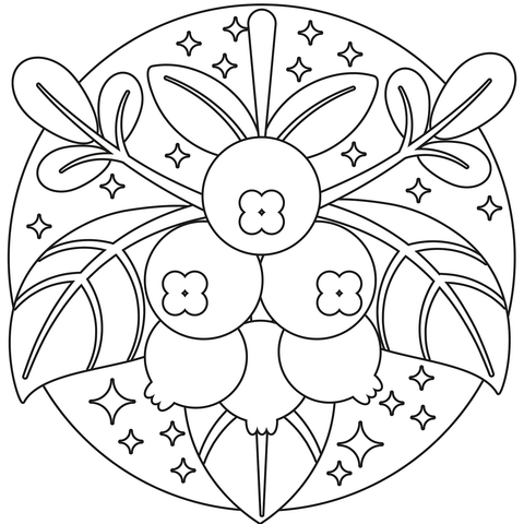 Blueberry Coloring Page