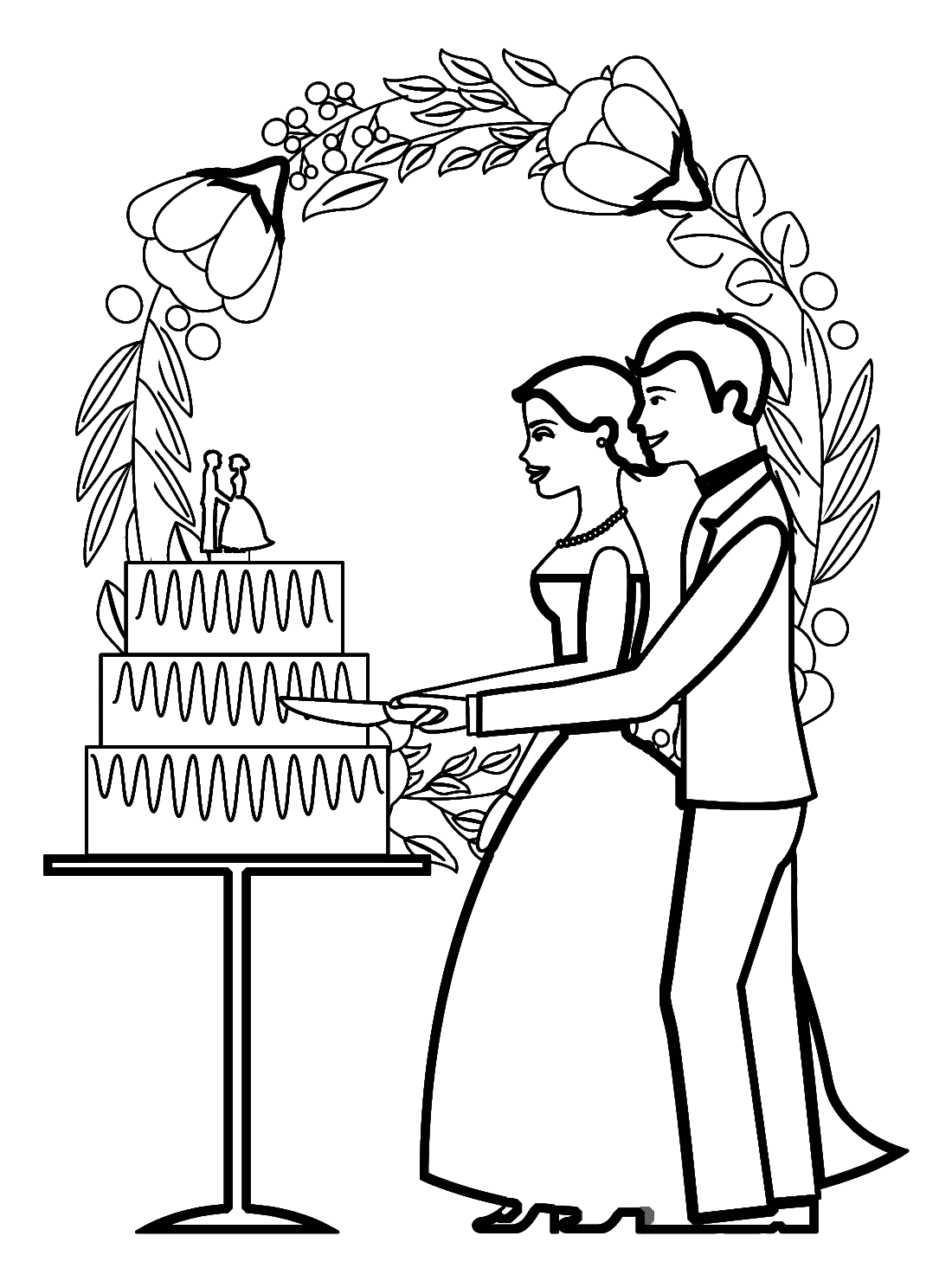 Bride And Groom Wedding Table