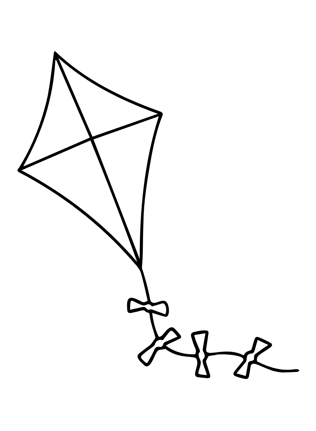 Easy Kite Drawing