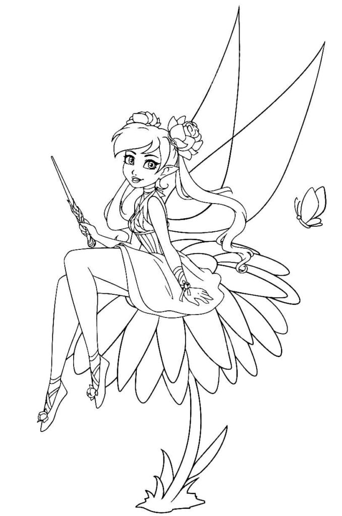 Fairy On a Flower