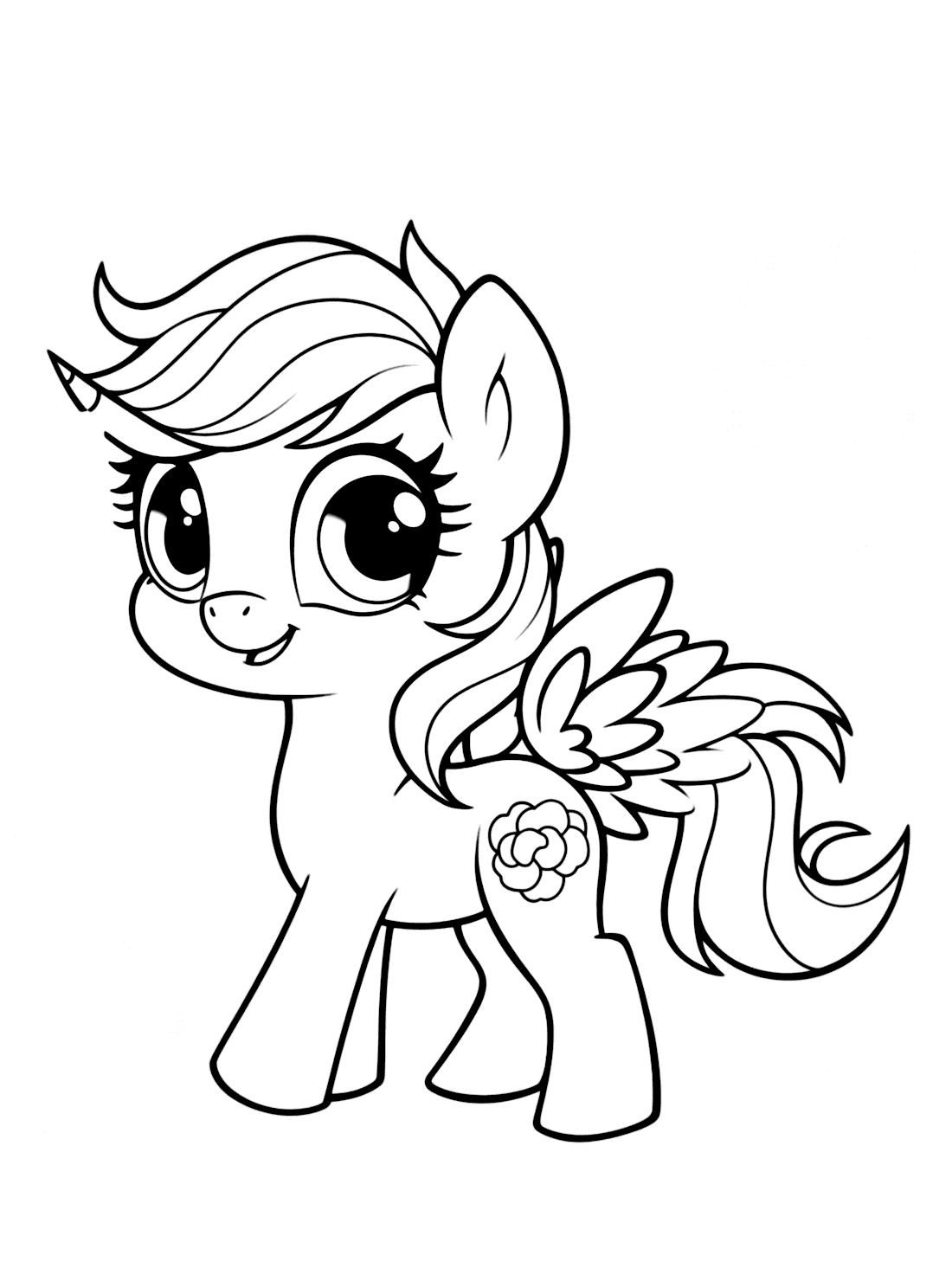 My Little Pony Rainbow Dash Printable Coloring Pages