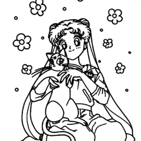 printable sailor moon coloring pages
