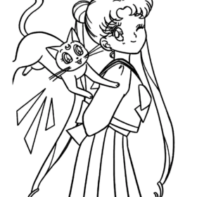 Sailor Moon Characters Coloring Pages