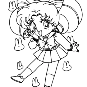 sailor moon coloring pages to print